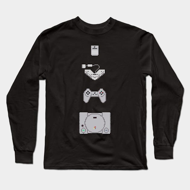 Pixelstation Long Sleeve T-Shirt by Jadderman